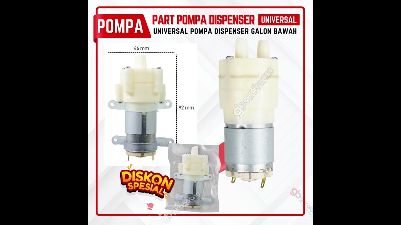 Dinamo Pompa Dispenser Galon Bawah Spare Part Pompa Dispenser