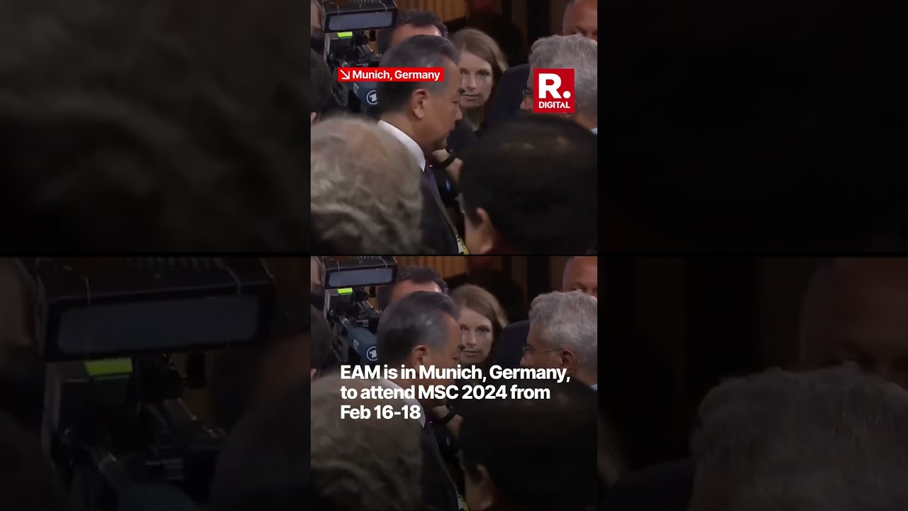 EAM Jaishankar, Chinese FM Wang&rsquo;s Brief Exchange At Munich Security Conference