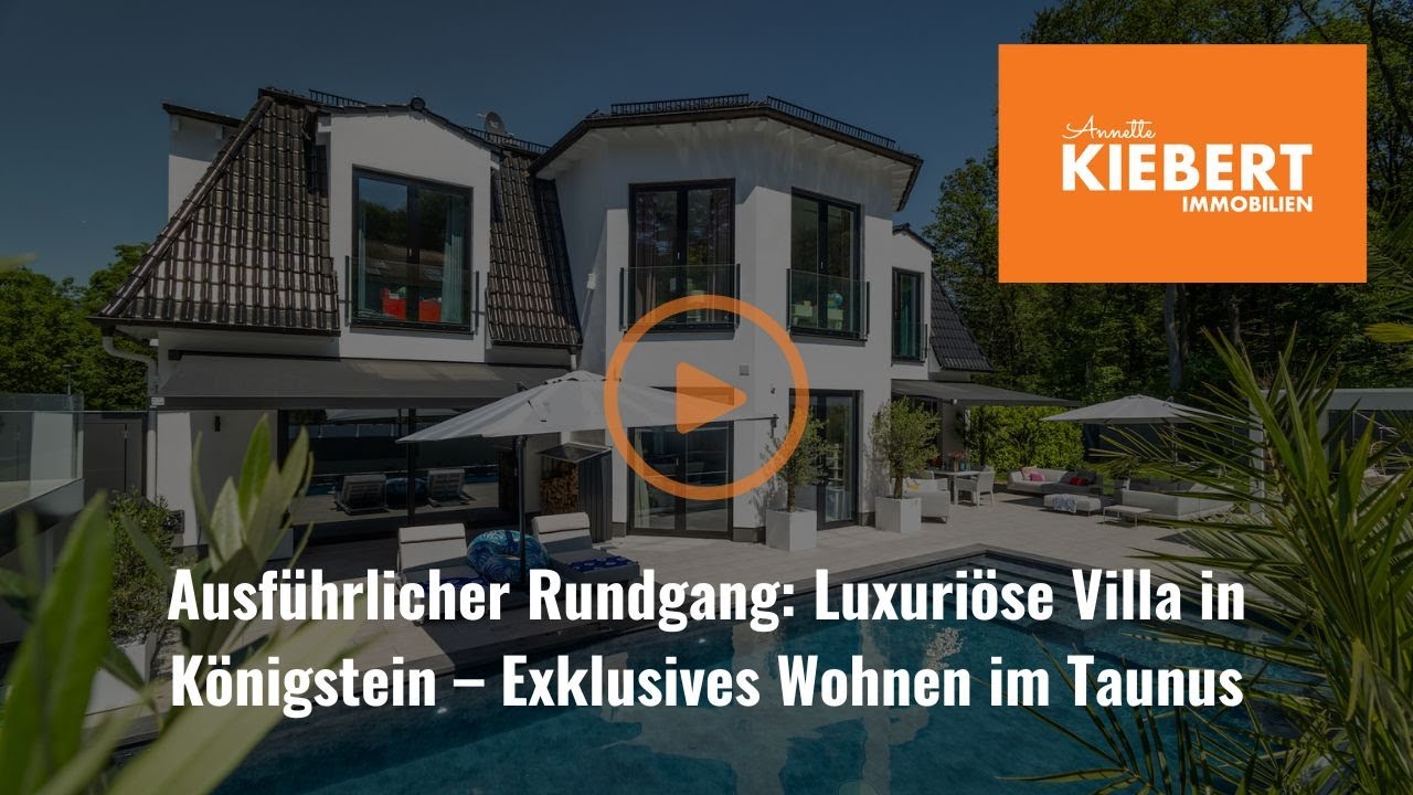 Ausführlicher Rundgang: Luxuriöse Villa in Königstein – Exklusives Wohnen im Taunus