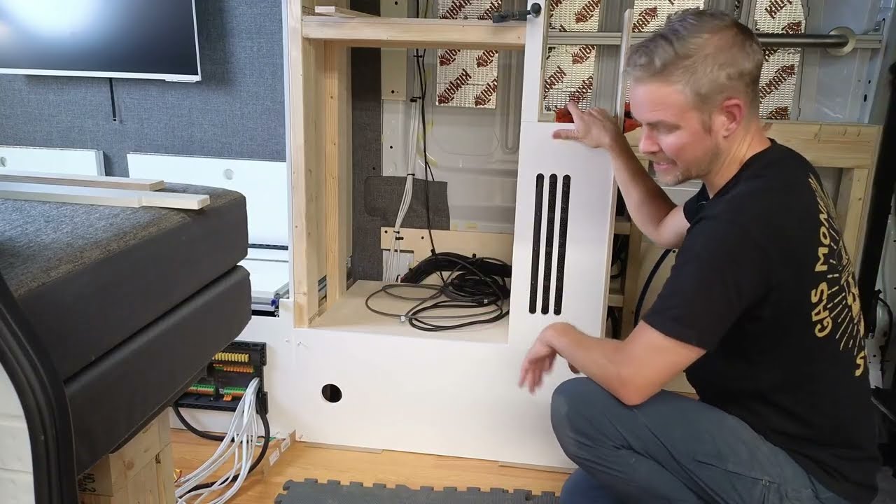 Vanbuilder HQ is Live! | Lone Star Fridge Stack Face Frame Install