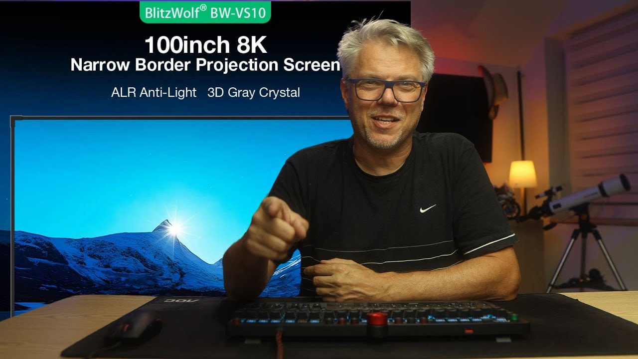 Does it work wonders? BlitzWolf BW-VS10 projector screen test and review