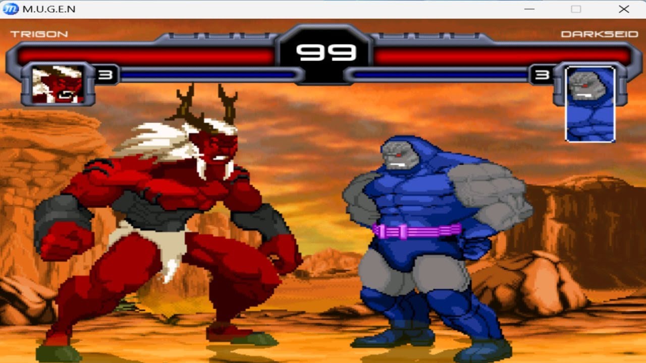 Trigon vs Darkseid FINAL BOSS FIGHT😈 DC Universe Mugen Comics Battle of Gods Tribute 2024