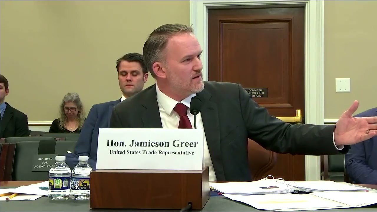 Rep. Moore Questions the Honorable Jamieson Greer During 2027 CJS Budget Hearing