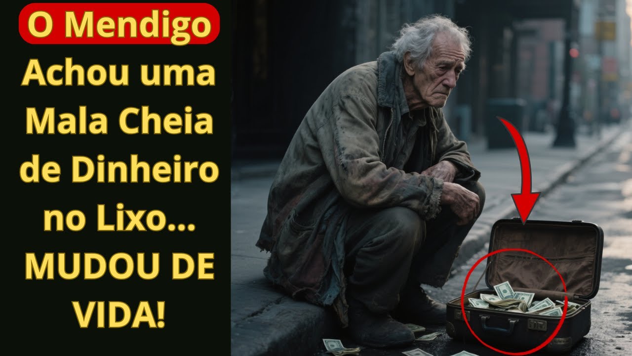 Mendigo Encontra Mala Cheia de Dinheiro no Lixo e Faz Algo Que Chocou a Todos | História Emocionante