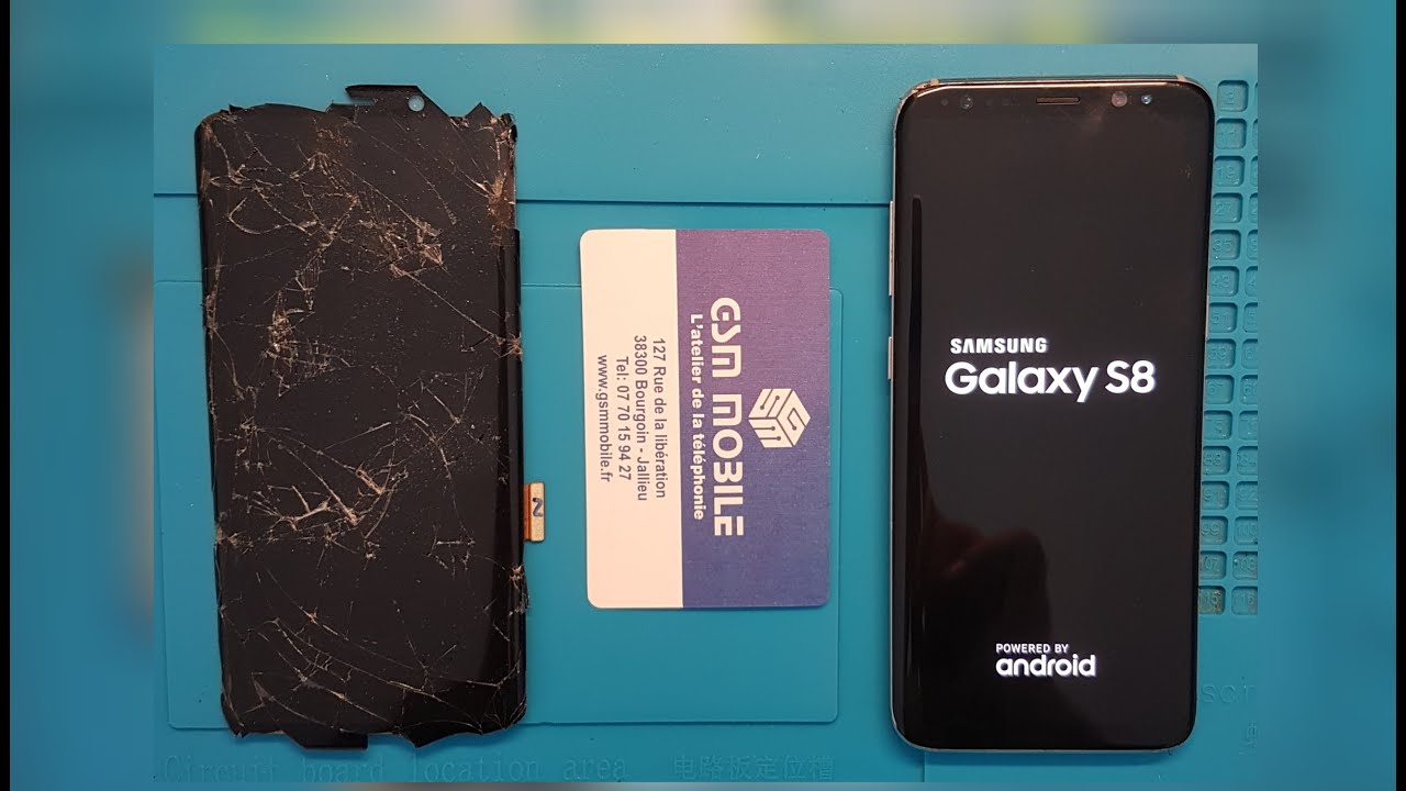 Comment remplacer l'écran vitre samsung Galaxy S8  (G950f)