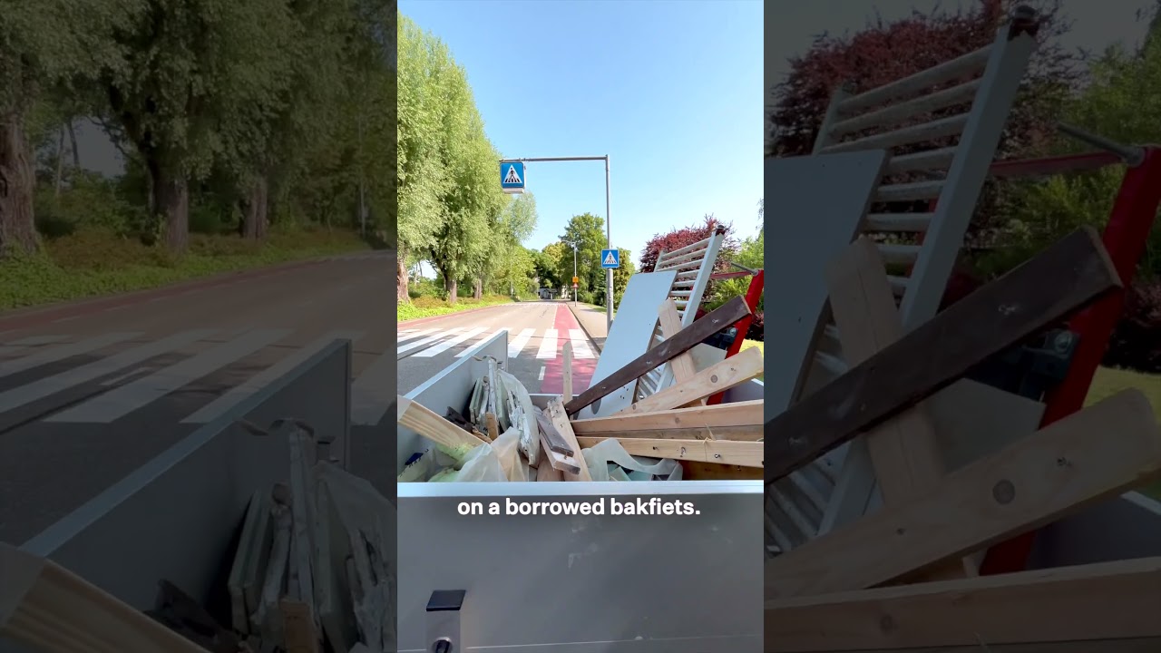 Listen to Feel Free to Deviate while going to the dump on a borrowed bakfiets. #shorts
