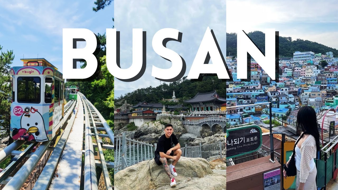 BUSAN, KOREA TRAVEL VLOG 🇰🇷 | Skyline capsule,  gamcheon culture village, BIFF, temple