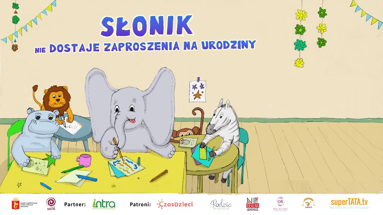 SŁONIK W PRZEDSZKOLU &ndash; cz. 3. Słonik nie dostaje zaproszenia na urodziny | Teatr MŁYN