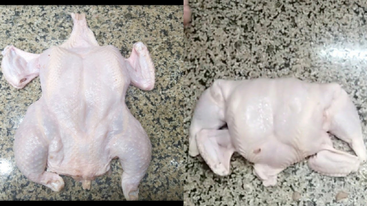 طريقة خلي الفراخ وهي سليمه بدون تقطيع