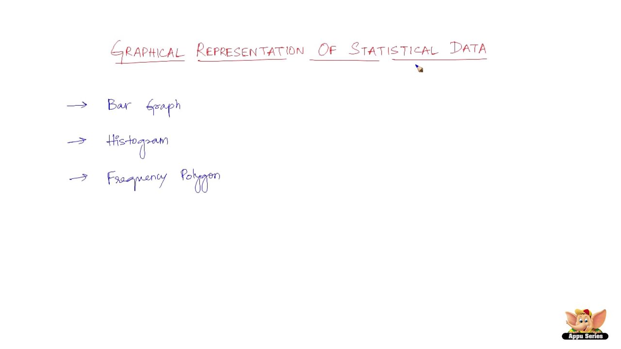 What is graphical representation of statistical data?