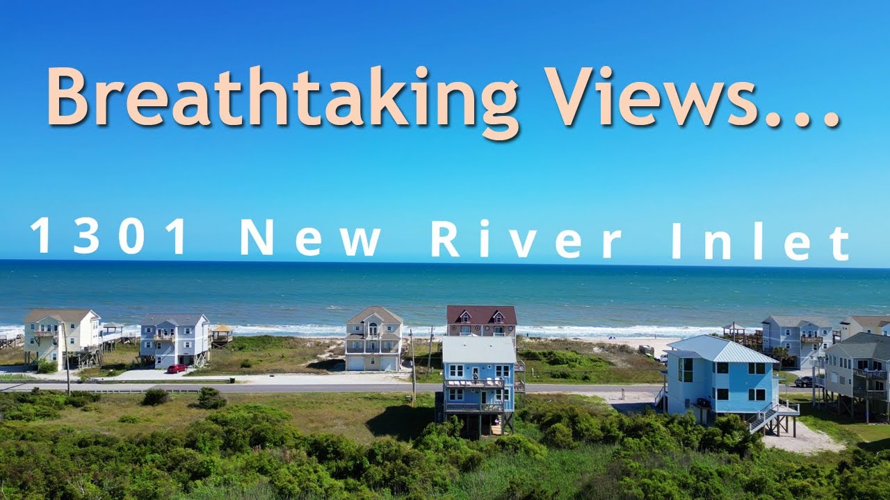 Beach house tour with stunning water views! | Topsail Island NC | 1st Class Coastal Choice