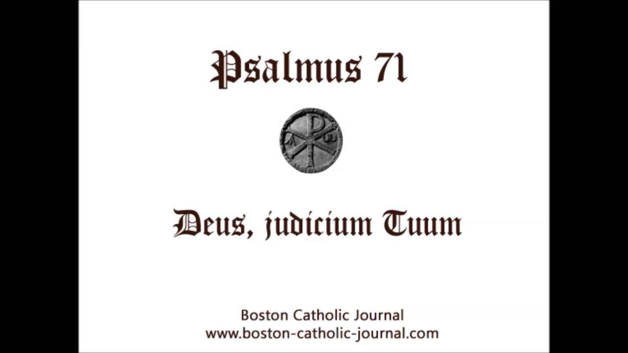 Psalm 71 in Latin