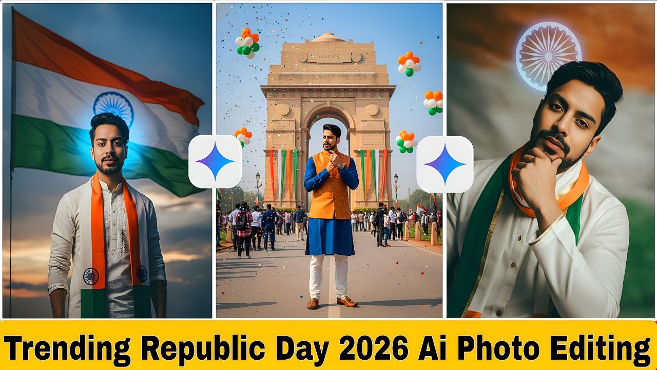 Republic day 2026 ai photo editing prompts | 26 January ai photo editing prompt | Gemini photo edit