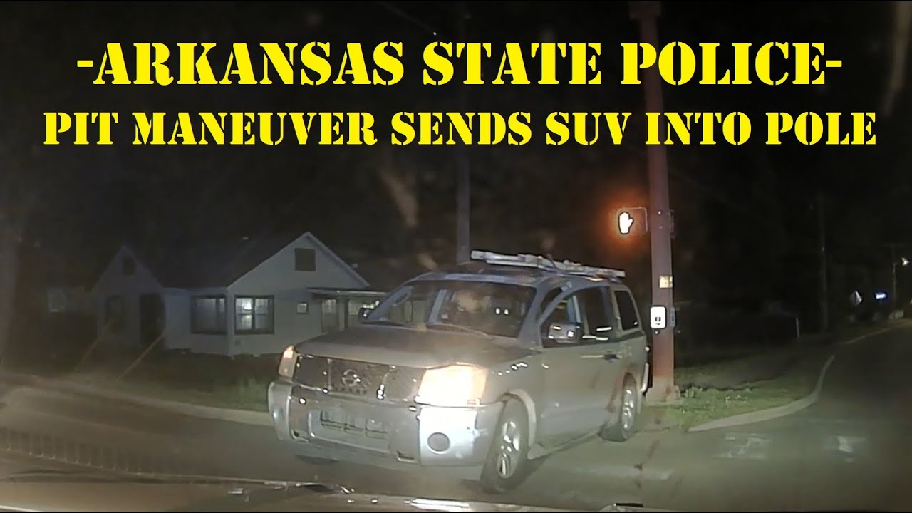 Nissan Armada High Speed PURSUIT - Arkansas State Police perform 2 PIT Maneuvers to end chase