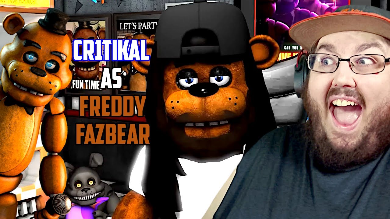 [SFM/FNAF] Cr1tikal в роли Фредди Фазбера 1-3 (+БОНУСНЫЕ СЦЕНЫ) #FNAF РЕАКЦИЯ!!!