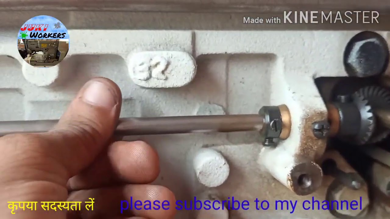 How to fix shuttle shaft, shuttle shaft play khatam,senter shaft fitting, jukiworkers,juki parts,