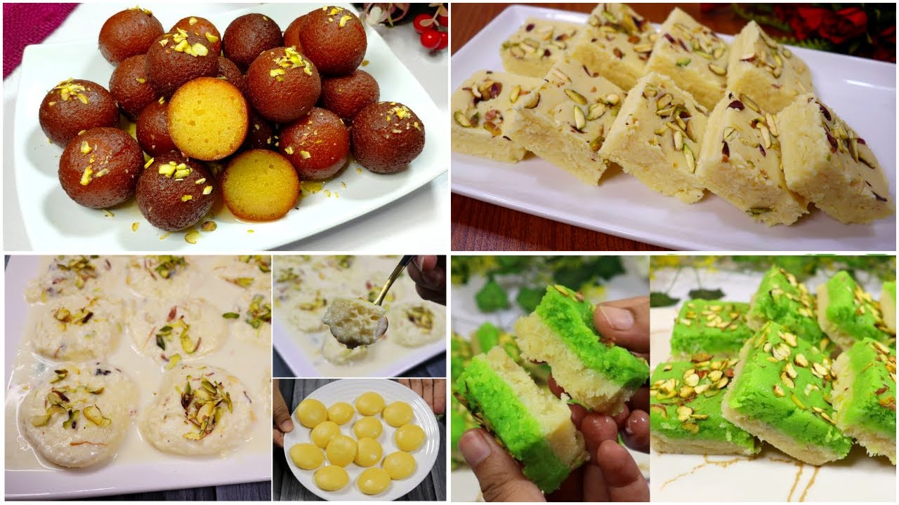 4 Pakistani Mithai/Sweet Recipes By Tasty Food with Maria