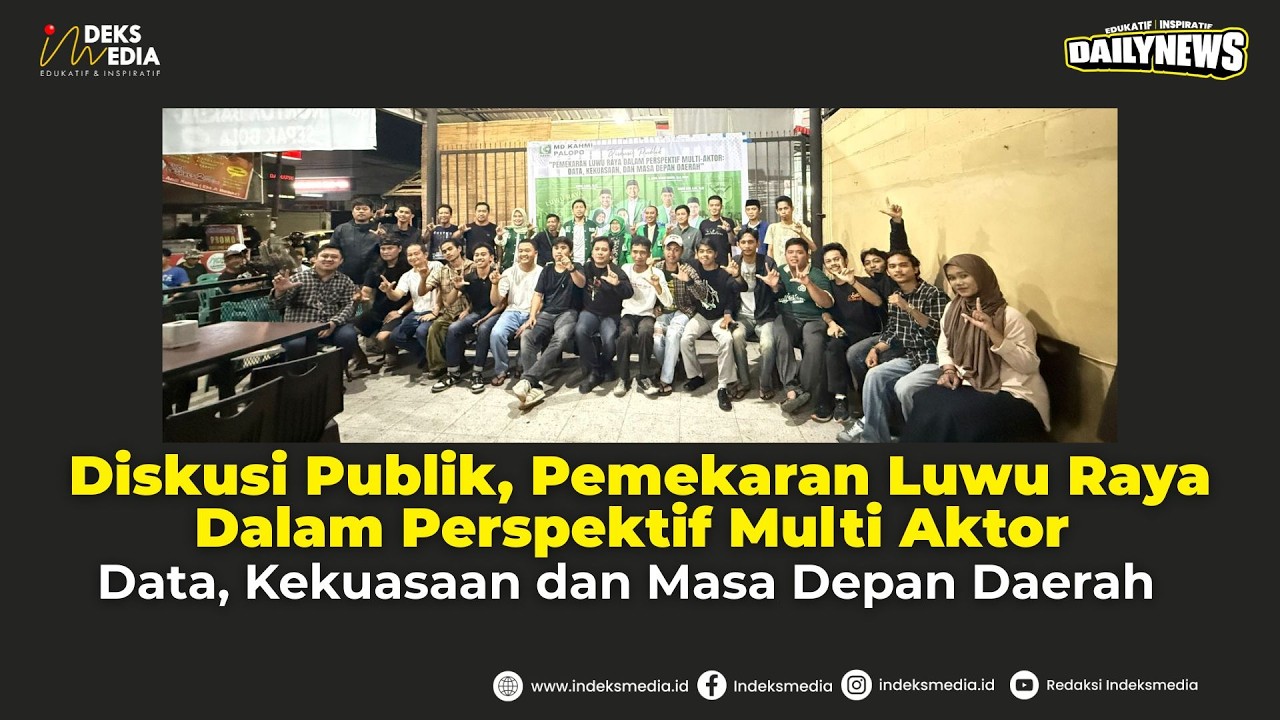 Diskusi Publik KAHMI Palopo, Hadirkan Multi Aktor bahas mengenai Isu Pemekaran Luwu Raya !