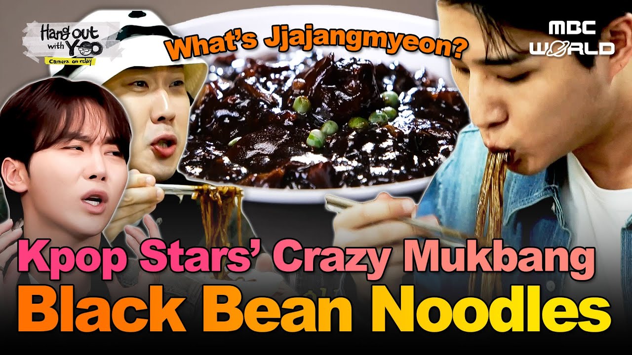 [Sub] K-pop Stars OBSESSED With This Noodle?! Feel That Jjajangmyeon Flavor!🍜 #BlackbeanNoodles