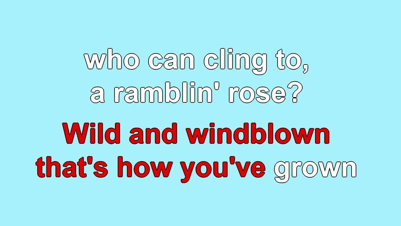 Ramblin' Rose 1962