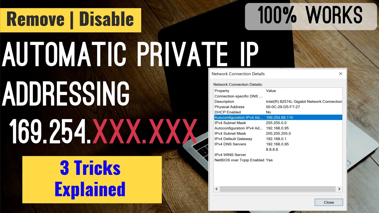 Как отключить автоматическую настройку IPv4-адреса APIPA 169.254.X.X
