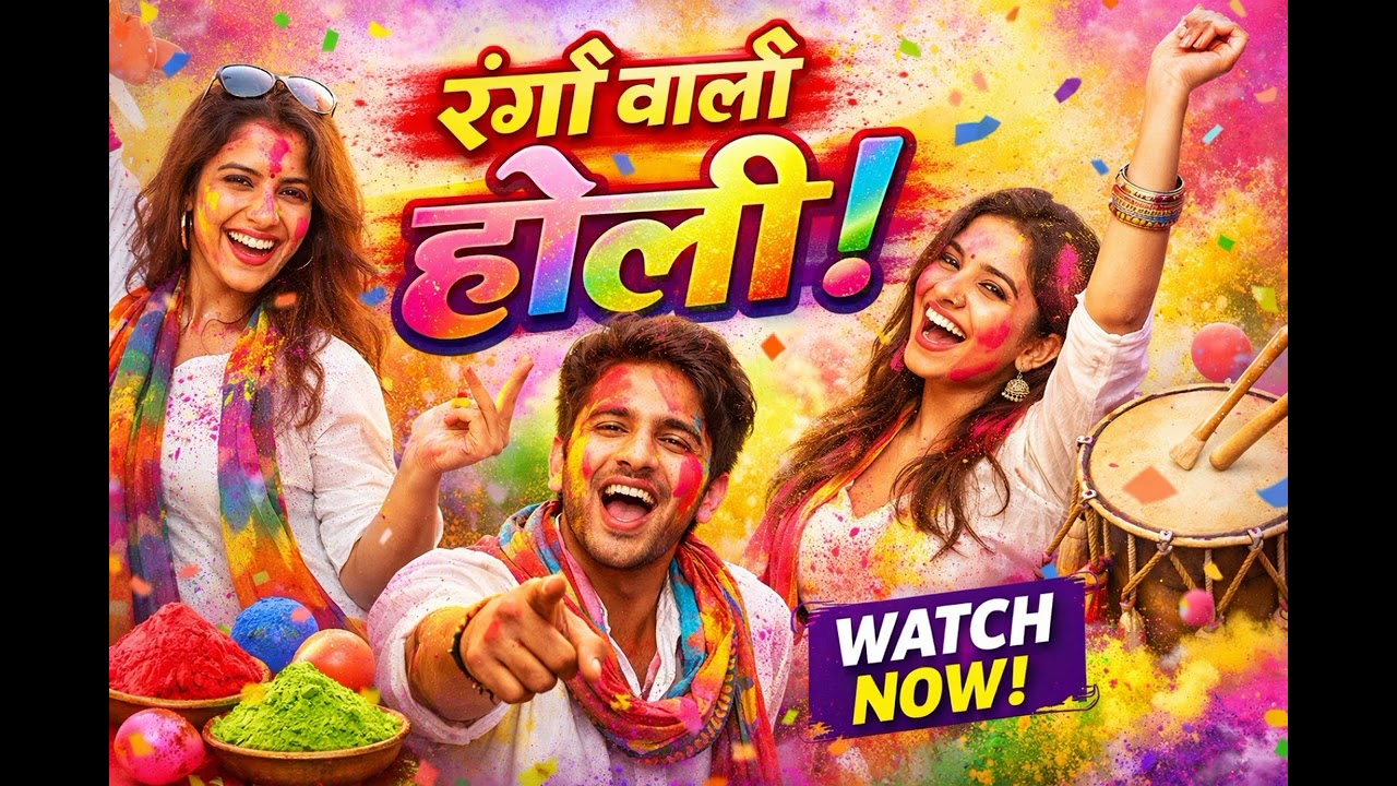 रंगों वाली होली 🎨 | Happy Holi Song 2026 | New Hindi Holi Song
