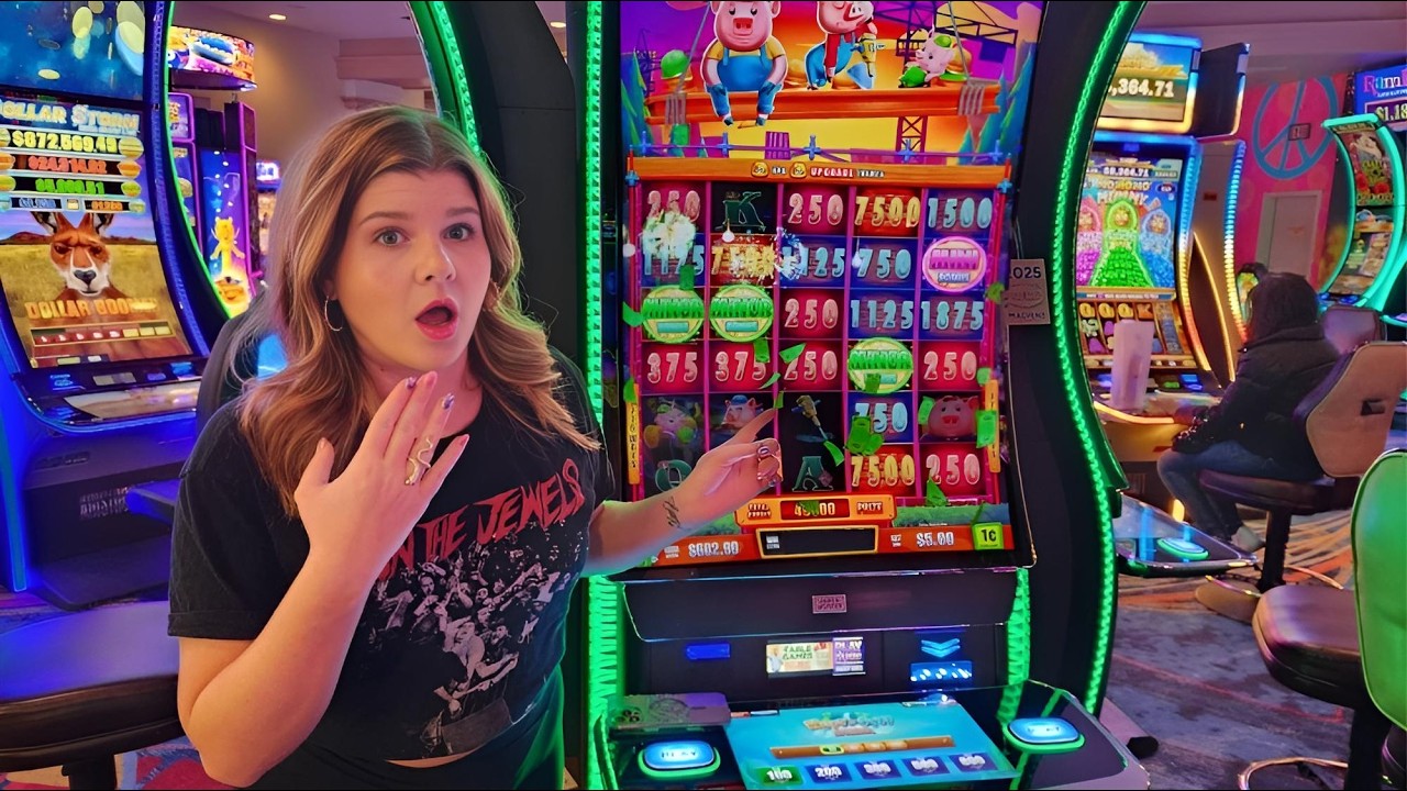 Ruby Plays the Huff N Puff High Rise Slot Machine!!