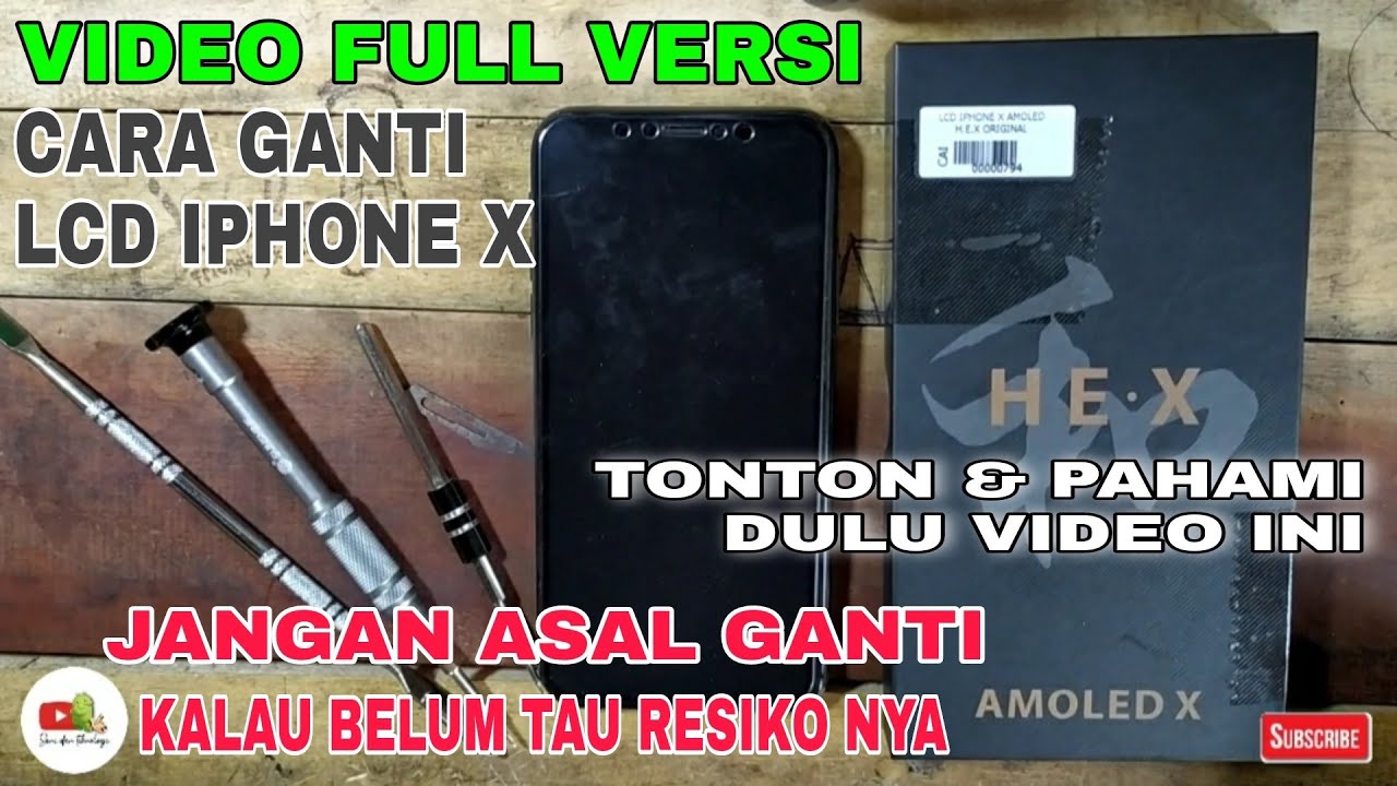 Cara ganti lcd iphone x | tonton! full versi | biar tau resiko nya | Dan pasti bisa ganti sendiri