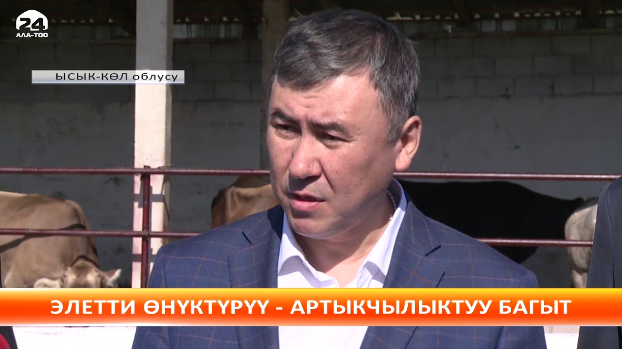 Президент Чоң-Өрүктү айылындагы дыйкан чарбасынын иши менен таанышты