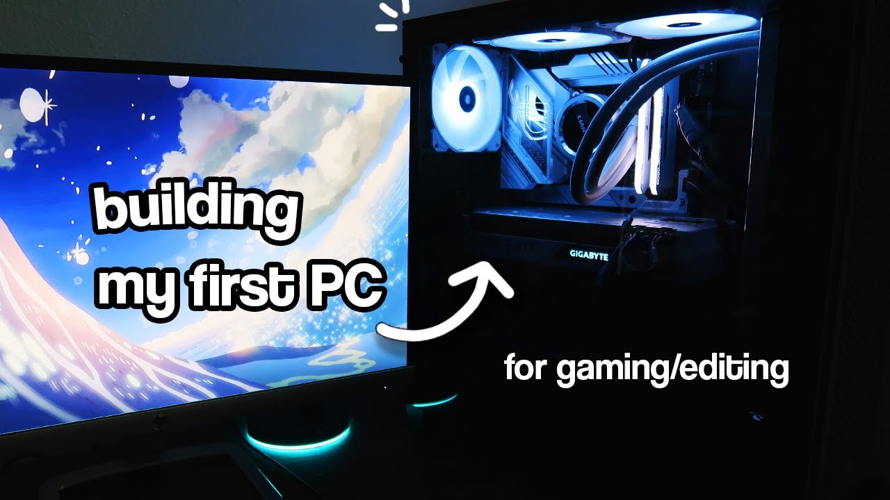 building my first gaming PC - black and white aesthetic | RTX 3070 | i7-13700K