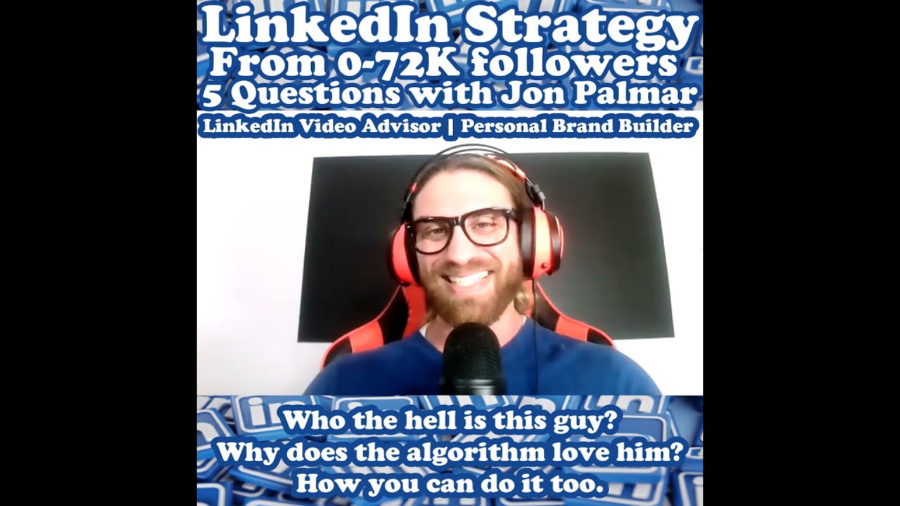 Jonathan Palmar - turning your LinkedIn connections into clients by creating unforgettable content.