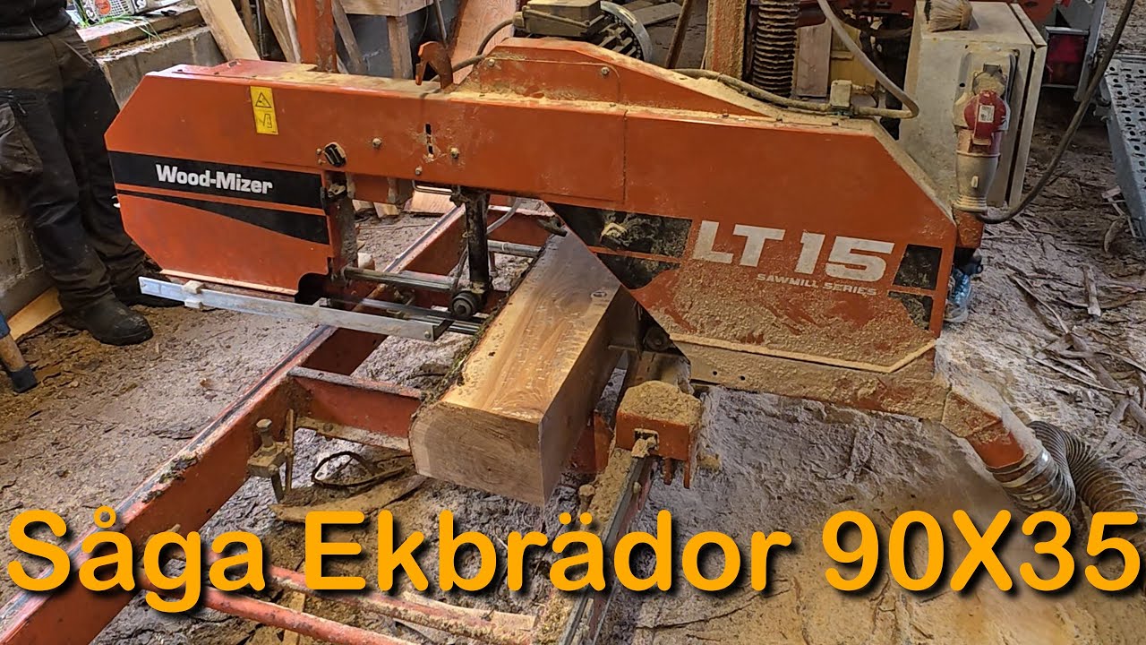 Sågar Ek brädor till bron  (Brädor till bron av Krokiga Eken)