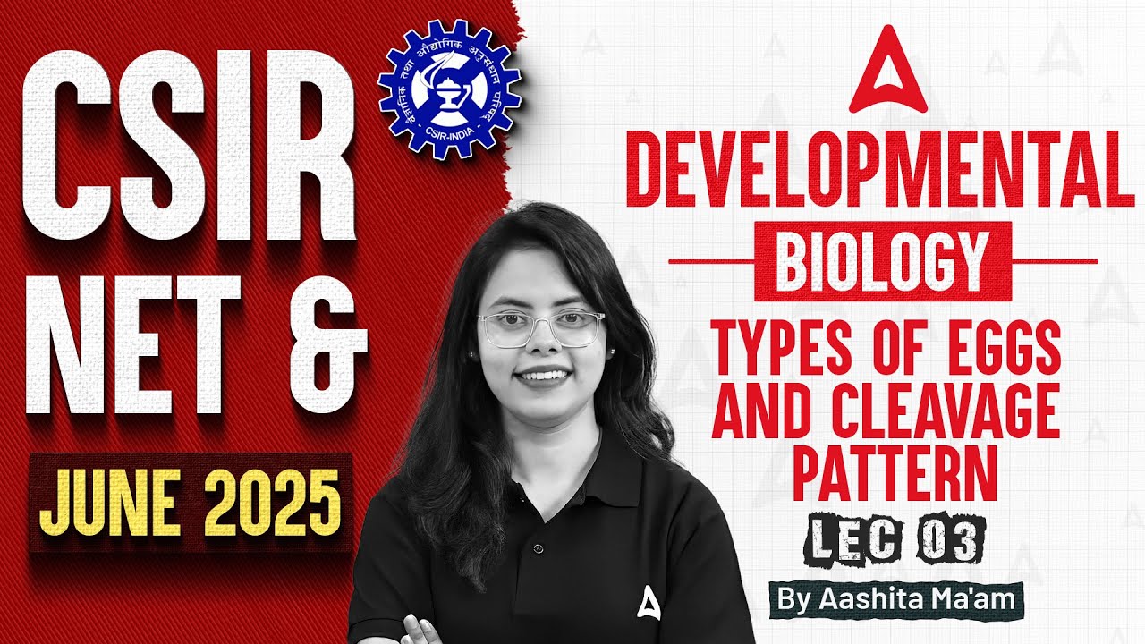 CSIR NET JUNE 2025 | Developmental Biology - Types of Eggs and Cleavage Pattern | Complete Concept