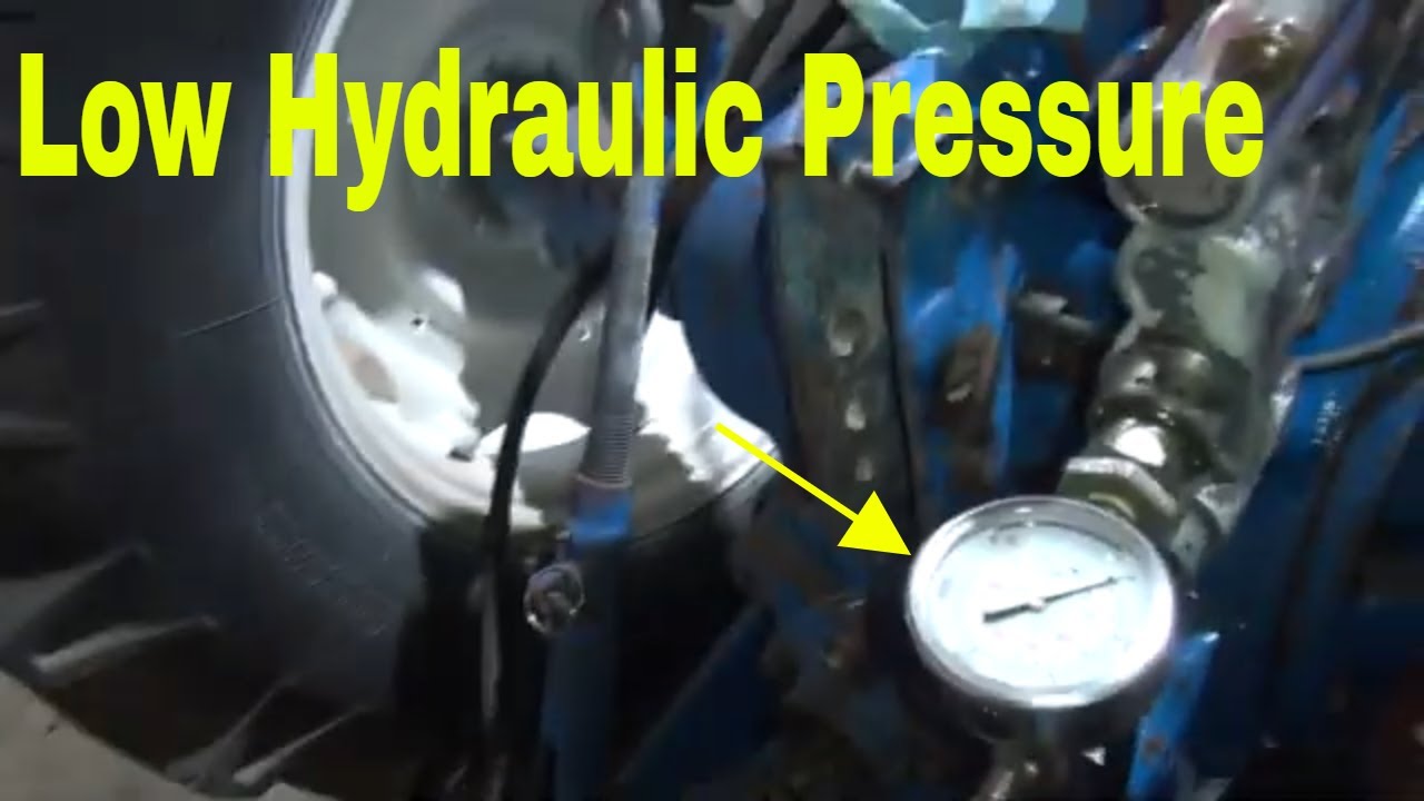 Ford 5610 низкое гидравлическое давление на пультах SCV