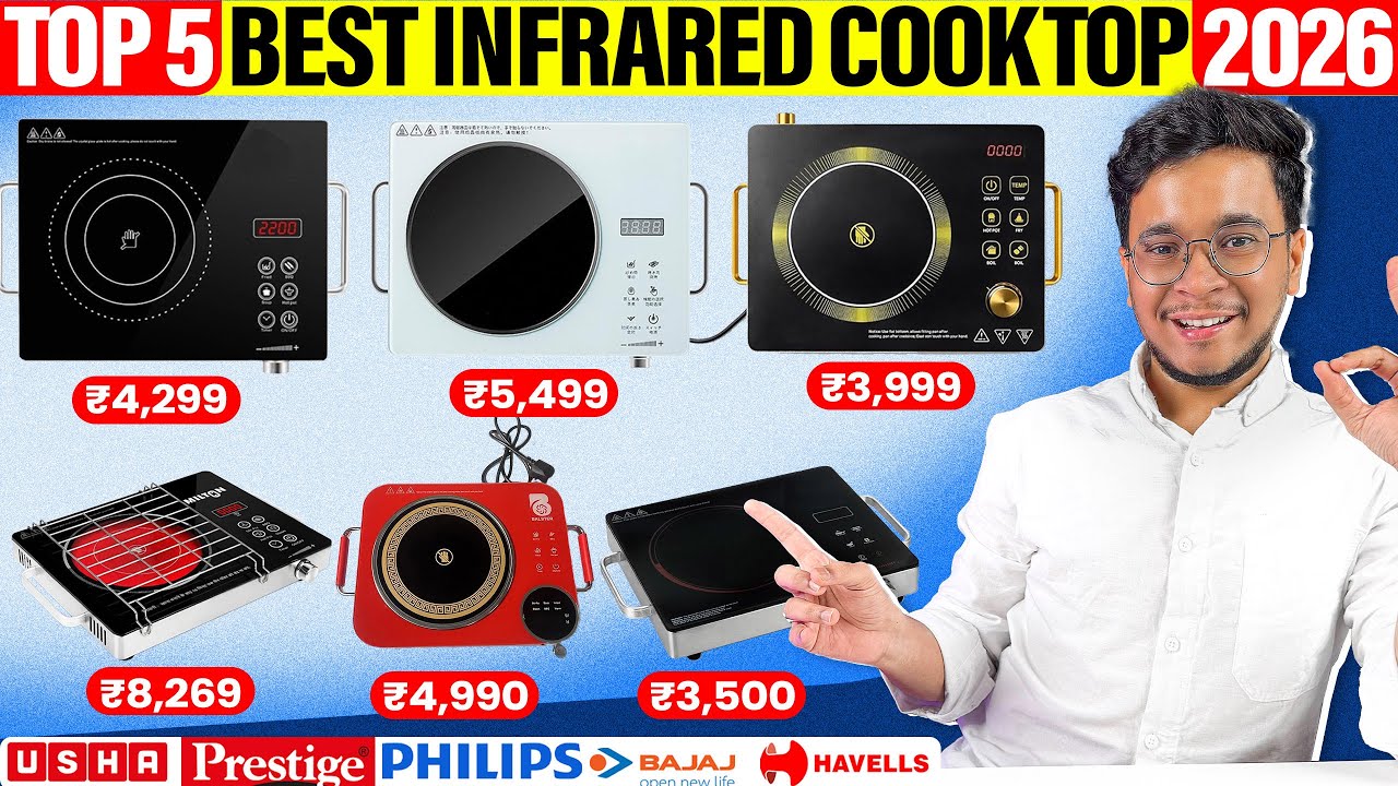 Top 5 Best Infrared Cooktop in India 🔥 2026 Best Infrared Electric Stove 🔥 Induction vs Infrared