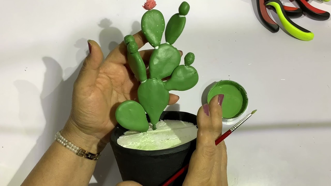 Suculentas en porcelana fría | Fácil con la Abuela