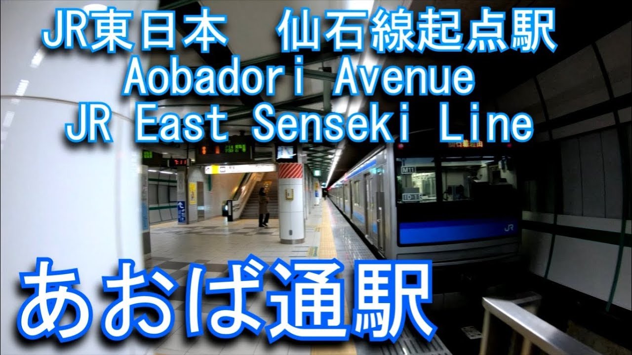 【JR東日本　仙石線起点駅】あおば通駅に潜ってみた Aobadori Avenue. JR East Senseki Line