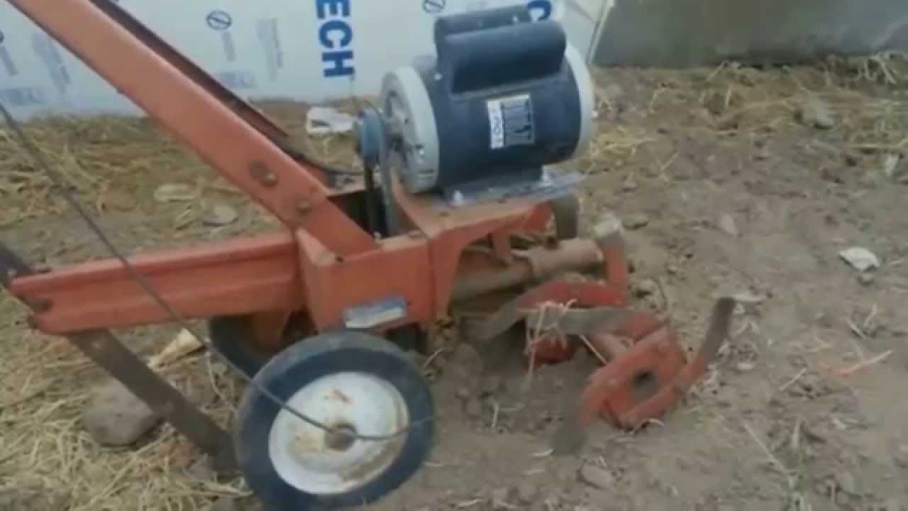Home Made Electric Rototiller