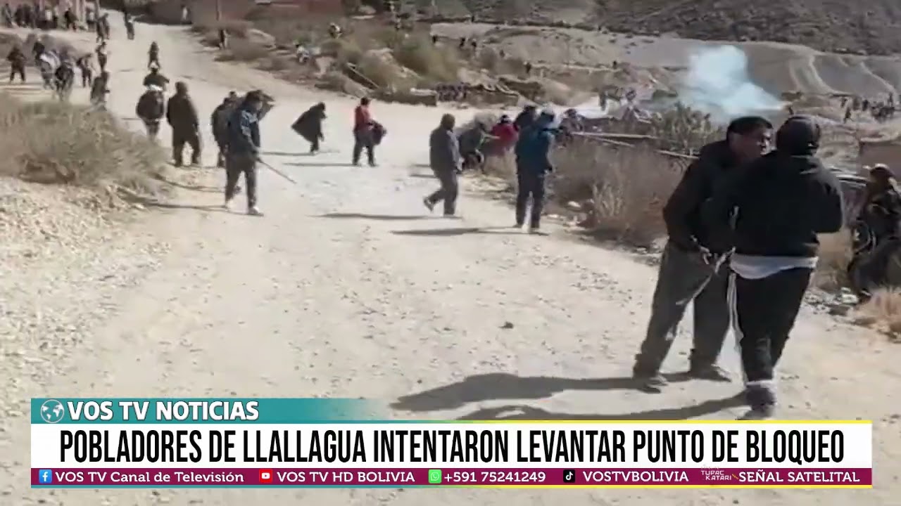 POBLADORES DE LLALLAGUA INTENTARON LEVANTAR PUNTO DE BLOQUEO