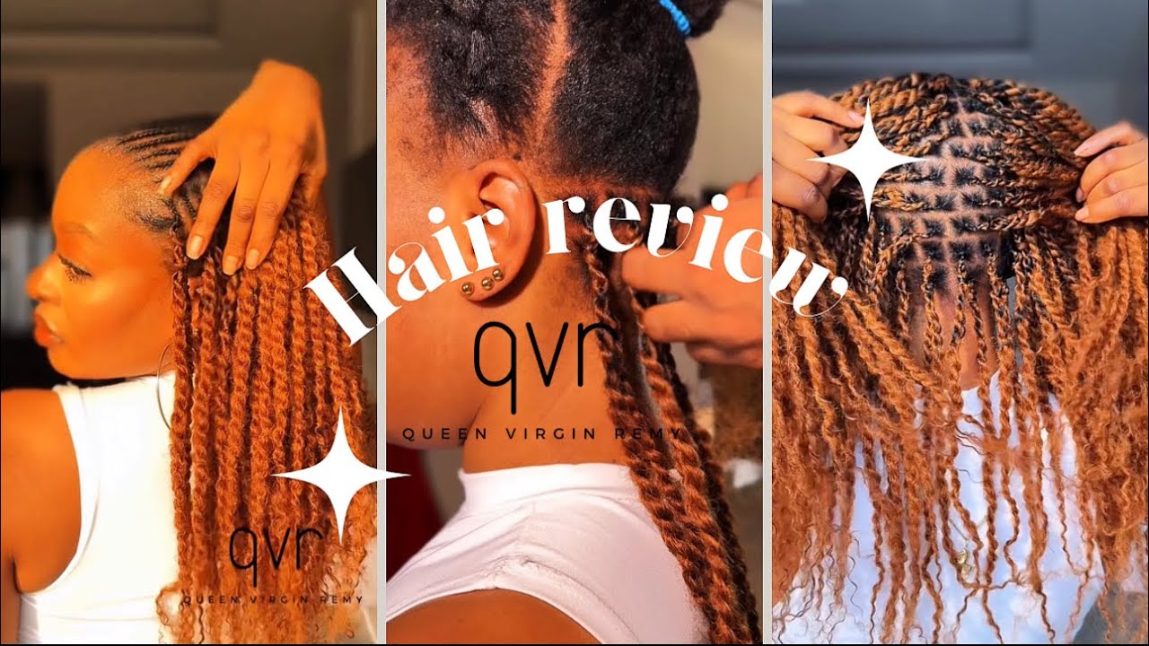 @qvrhairofficial Hair Review| Best QUALITY AFRO KINKY BULK HAIR FLAWLESS TWISTS ! Qvr hair