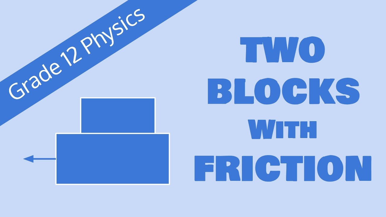 Two Blocks With Friction (Grade 12 Physics)