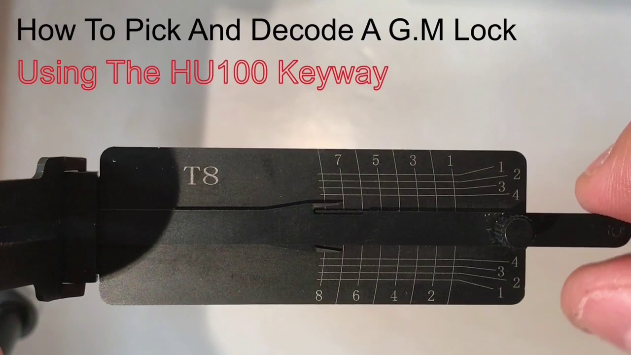 Pick And Decode A GM Lock - HU100 Lishi Pick