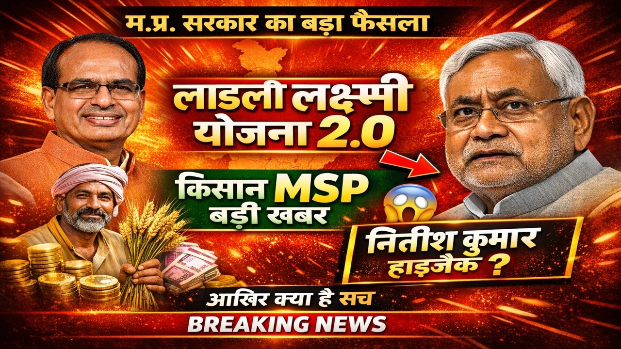 MP में बड़ा फैसला Ladli Laxmi Yojana 2.0 | किसान MSP | क्या Nitish Kumar हाइजैक हुए? #mpnews