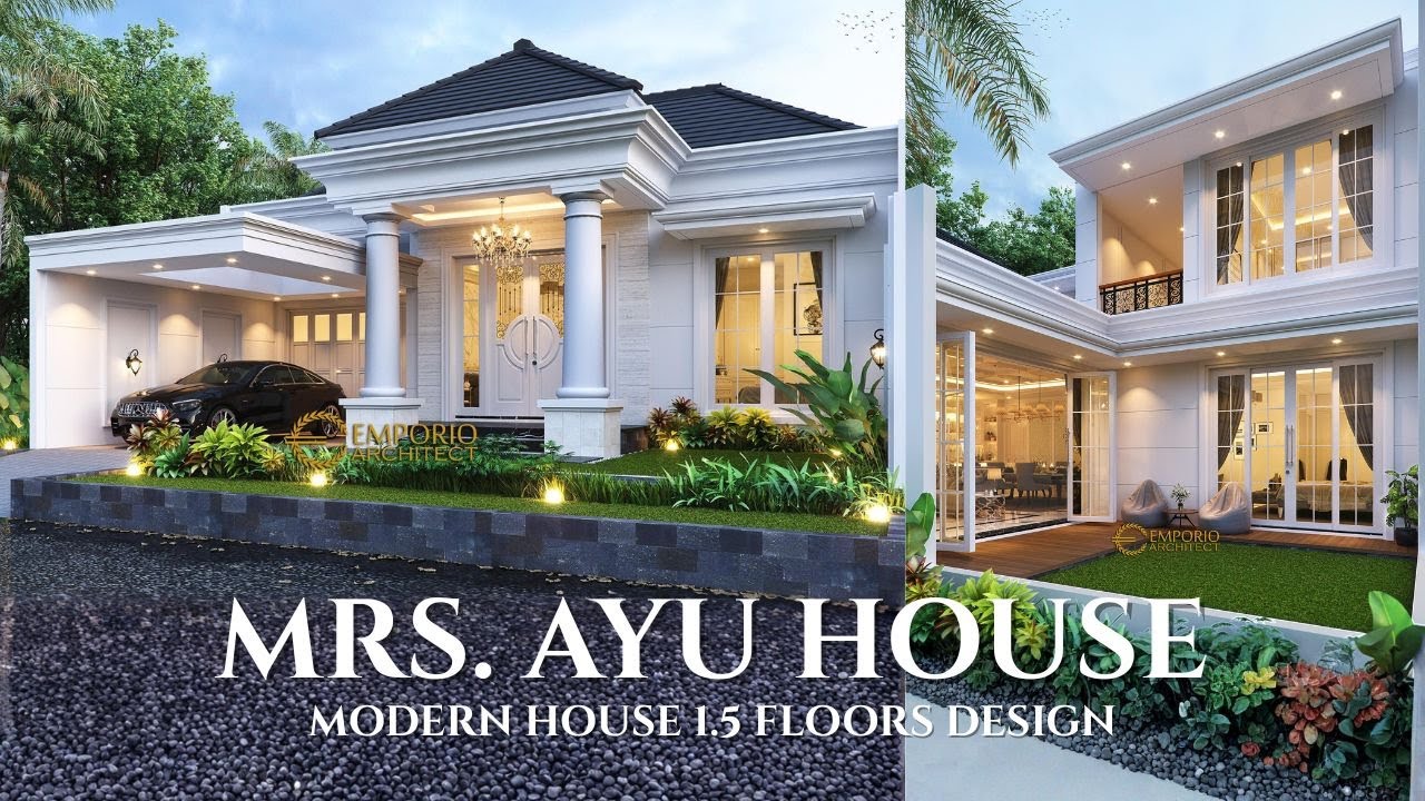 NYAMAN BANGET!! RUMAH MEWAH GAYA KLASIK MODERN YANG ASRI! - JASA DESAIN RUMAH