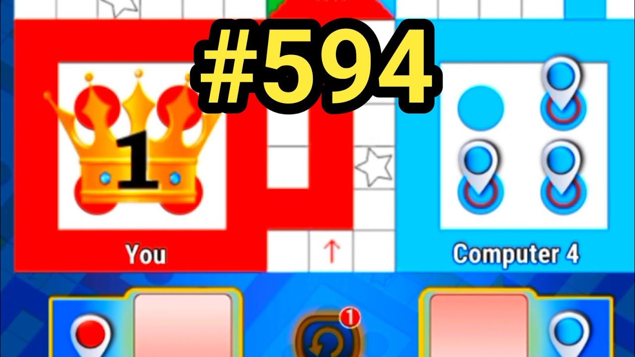 Tricks & Tips Ludo King | How to Win Ludo king 4 players gameplay|Ludo king #594 #ludoking #games 