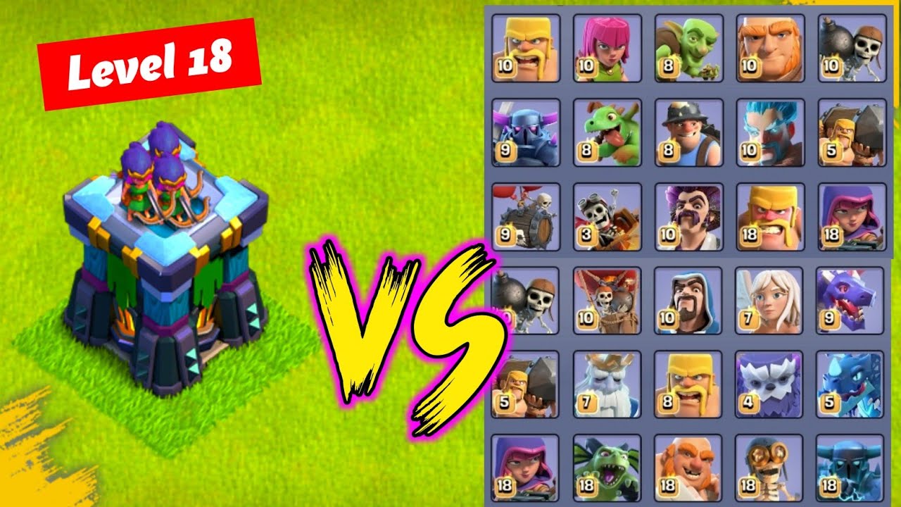 Max archer tower vs all forces max clash of clans