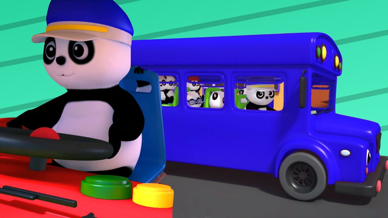 Rodas no ônibus | berçário Rima | Crianças Rimas | Nursery Poem | Baby Bao Panda | Wheels On The Bus