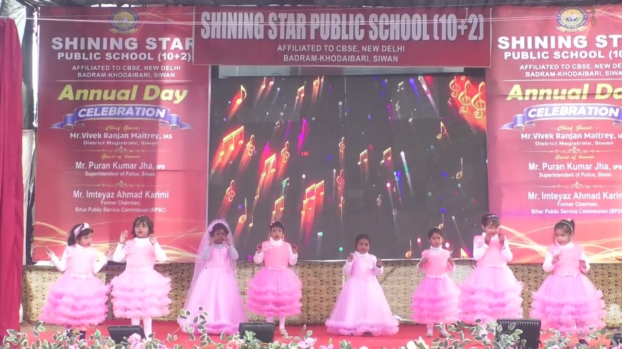 Tiny kindergarten stars lit up the stage with a cheerful dance at our Annual Day celebration.
