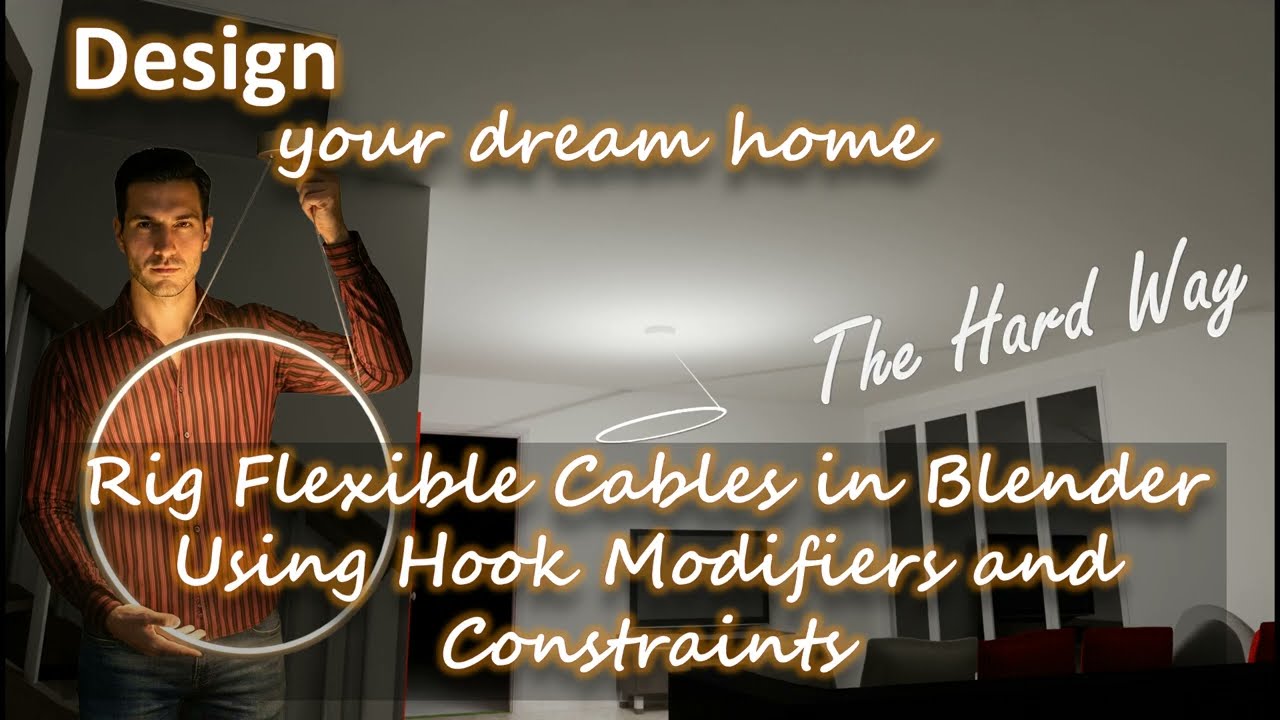 Rig Flexible Cables in Blender Using Hook Modifiers and Constraints
