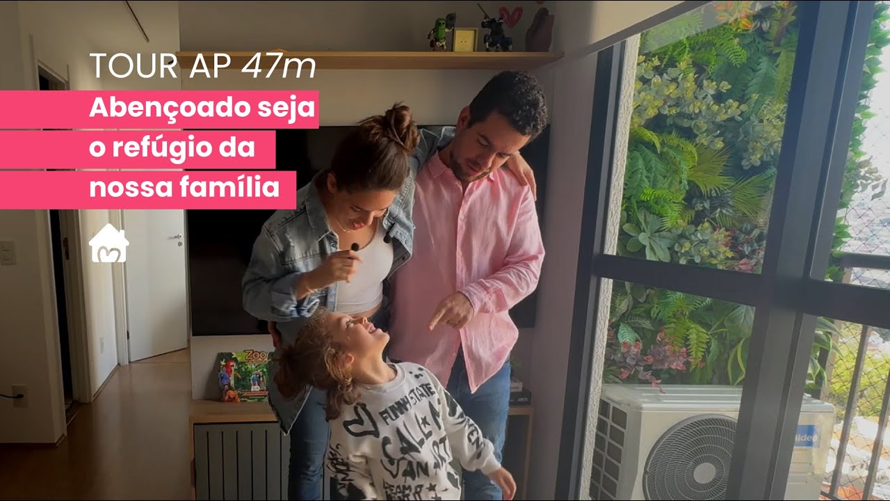TOUR PELO NOSSO APARTAMENTO FINALIZADO! 🏡✨47m